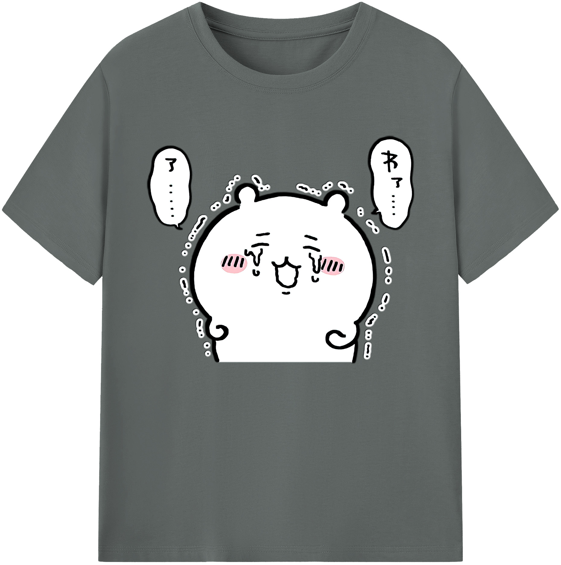 （画像用） ちいかわ ちいかわ Chii-kawa chiikawa 綿100％ メンズ半袖Tシャツ｜肌触りやわらか＆通気性